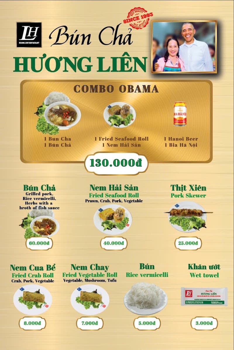 Bún chả Hương Liên
